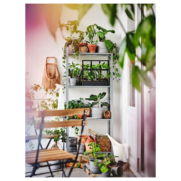 HYLLIS Unit rak, dalam/luar, 60x27x140 cm