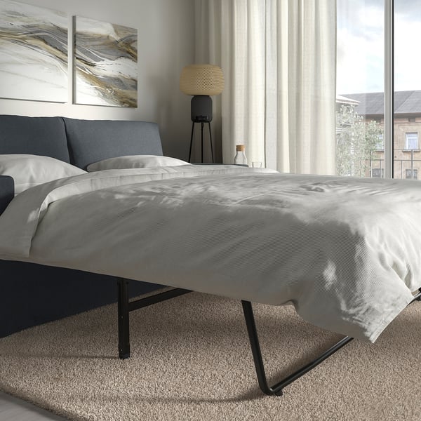 HYLTARP Sofa katil dua tempat duduk, Gransel kelabu