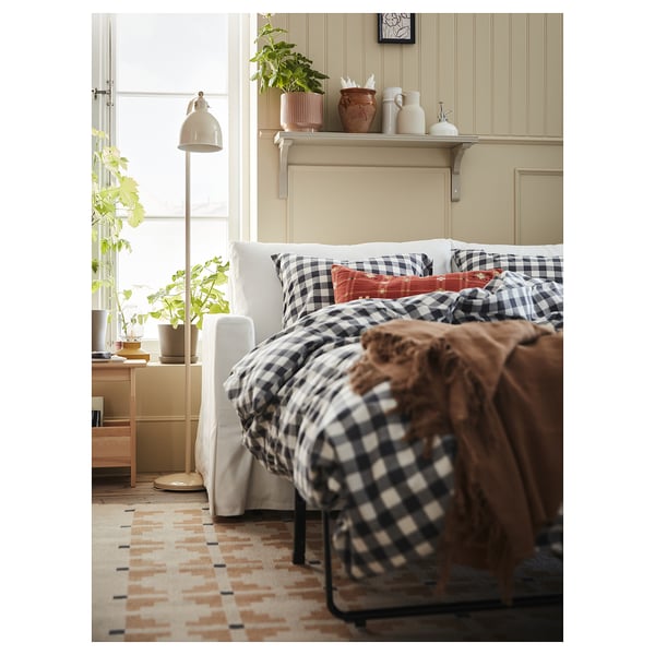 HYLTARP Sofa katil dua tempat duduk, Hallarp putih