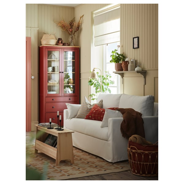 HYLTARP Sofa katil dua tempat duduk, Hallarp putih