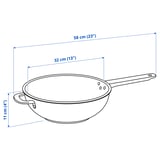 IKEA 365+ Kuali, keluli tahan karat/salutan tidak melekat, 32 cm