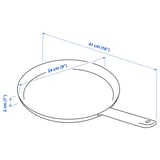 IKEA 365+ Kuali krep/penkek, keluli tahan karat/salutan tidak melekat, 24 cm