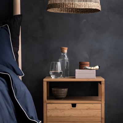 IKEA 365+ Serahi dengan penyumbat, kaca jernih/gabus, 0.5 l