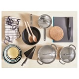 IKEA 365+ Set 6 unit peralatan memasak, keluli tahan karat