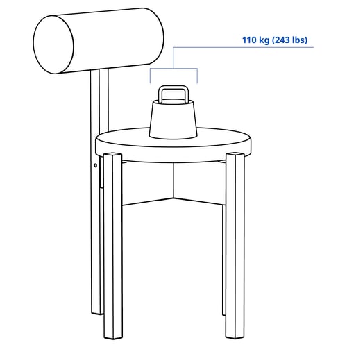 IKEA PS 2026 Meja dan 2 kerusi, kayu pain/Knäbäck hijau terang, 70x70 cm