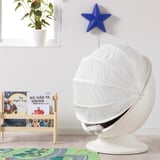 IKEA PS LÖMSK Kerusi pusing berlengan, putih/merah