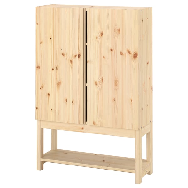 IVAR Unit para-para berkabinet, kayu pain, 80x30x120 cm