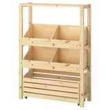 IVAR Unit para-para, dengan 2 para-para kotak/kayu pain, 89x30x124 cm