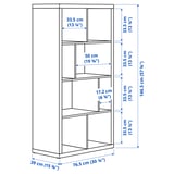 KALLAX Unit rak, hijau gelap, 147x77 cm