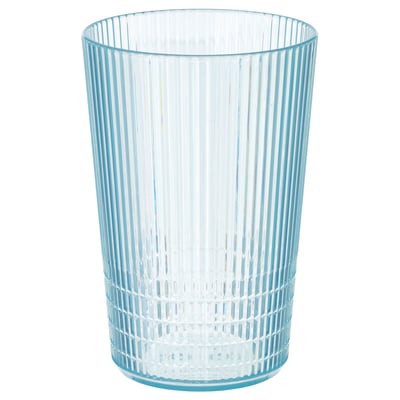 KALLSINNIG Gelas, plastik/biru, 38 cl