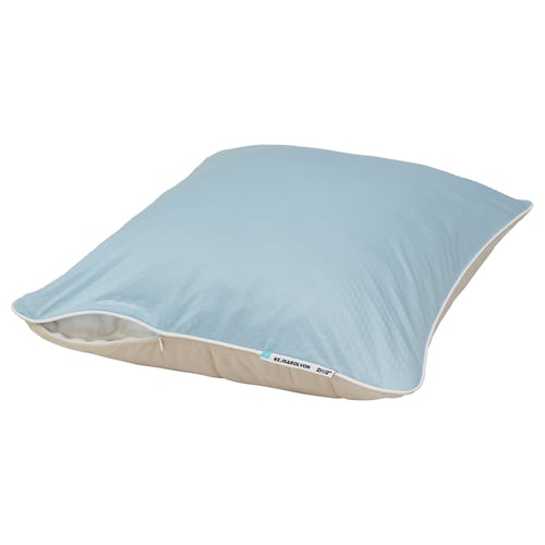 KEJSAROLVON Pelindung bantal, kuning air/biru, 50x80 cm
