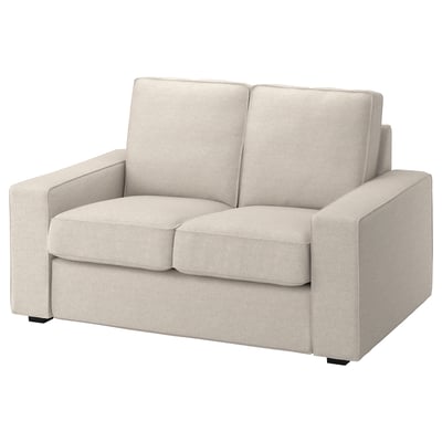 KIVIK Sarung sofa 2 tempat duduk kompak, Gunnared kuning air
