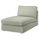 KIVIK Sarung untuk chaise longue, Gunnared hijau muda