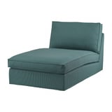 KIVIK Sarung untuk chaise longue, Kelinge kelabu-biru firus