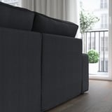 KIVIK Sofa 4 tempat duduk + chaise longue, Tresund antrasit