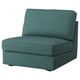 KIVIK Sofa katil 1 tempat duduk, Kelinge kelabu-biru firus