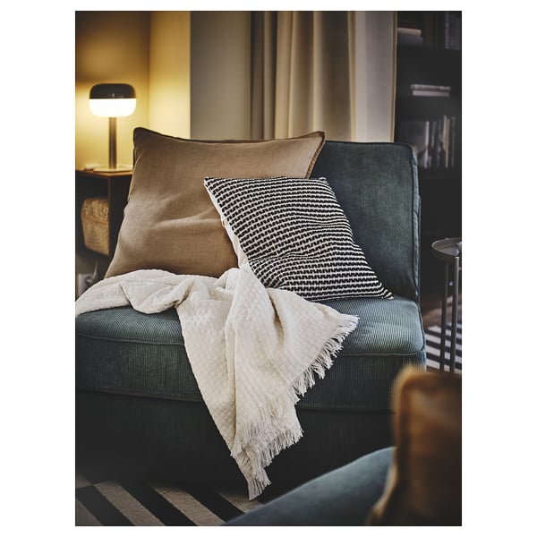 KIVIK Sofa katil 1 tempat duduk, Kelinge kelabu-biru firus