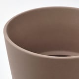KLARBÄR Pasu tanaman beralas, dalam/luar coklat, 12 cm