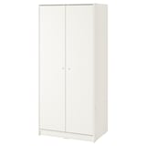 KLEPPSTAD Almari pakaian 2 pintu, putih, 79x176 cm