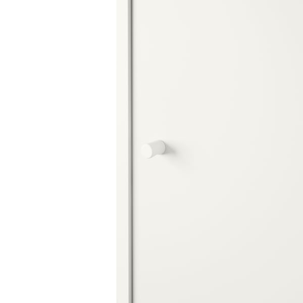 KLEPPSTAD Almari pakaian berpintu gelangsar, putih, 117x176 cm