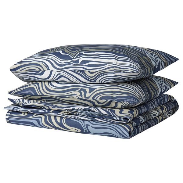 KLIPPNEJLIKA Sarung duvet dan 2 sarung bantal