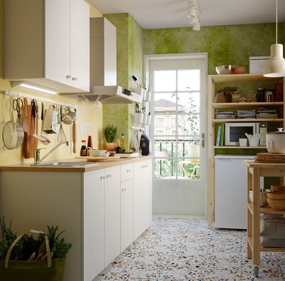 KNOXHULT Dapur, putih, 200x61 cm