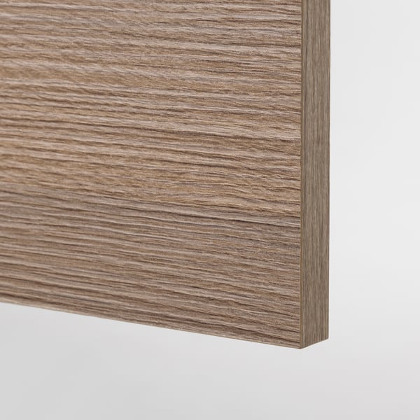 KNOXHULT Dapur sudut, kesan kayu kelabu, 182x183x220 cm