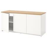 KNOXHULT Kabinet dasar berpintu, putih, 180x85 cm