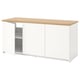 KNOXHULT Kabinet dasar berpintu, putih, 180x85 cm