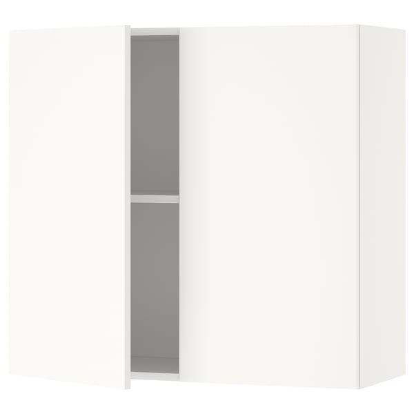KNOXHULT Kabinet dinding berpintu, putih, 80x75 cm
