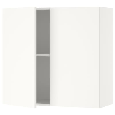 KNOXHULT Kabinet dinding berpintu, putih, 80x75 cm