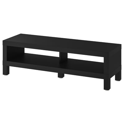 LACK Kabinet TV, hitam coklat, 120x35x36 cm