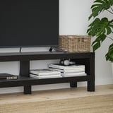 LACK Kabinet TV, hitam coklat, 120x35x36 cm