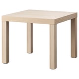 LACK Meja sisi, kesan kayu oak berwarna putih, 55x55 cm