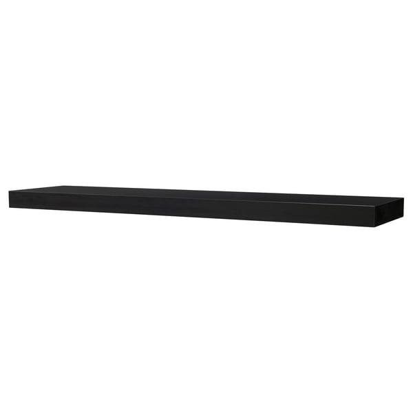 LACK Para-para dinding, hitam coklat, 190x26 cm