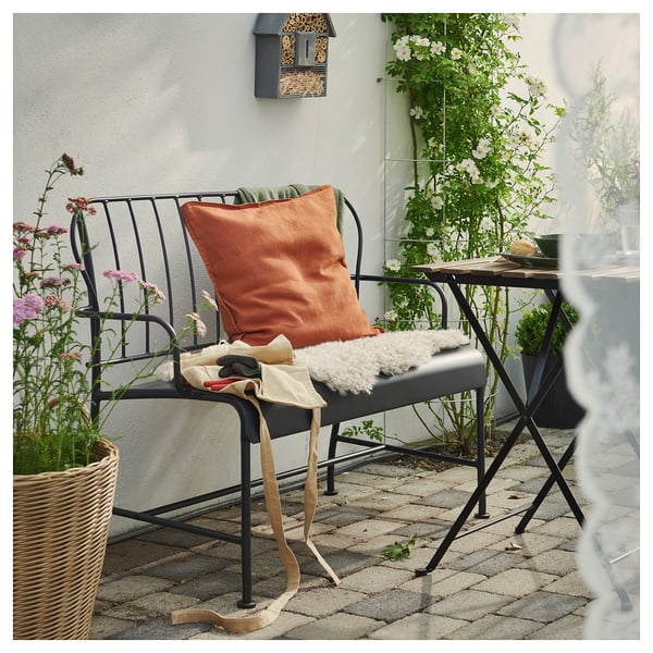 LÄCKÖ Sofa 2 tempat duduk, luar rumah, kelabu