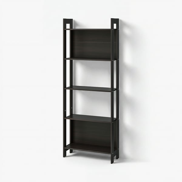LAIVA Rak buku, hitam coklat, 62x165 cm