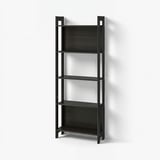 LAIVA Rak buku, hitam coklat, 62x165 cm
