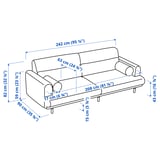 LÅNGARYD Sofa 3 tempat duduk