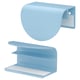 LATMASK Pemegang klip, biru, 60 mm 2 unit