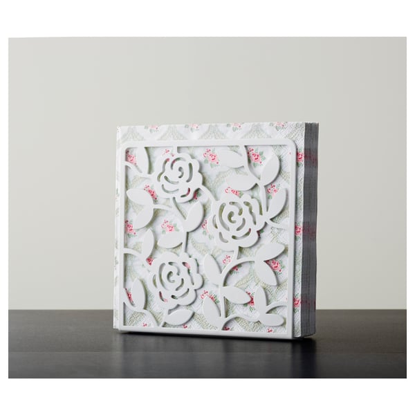 LIKSIDIG Pemegang napkin, putih, 16x16 cm