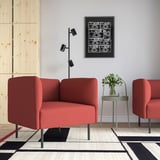LILLEHEM Kerusi berlengan, Gunnared/coklat merah logam