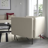 LILLEHEM Kerusi berlengan, Vissle/kuning air logam
