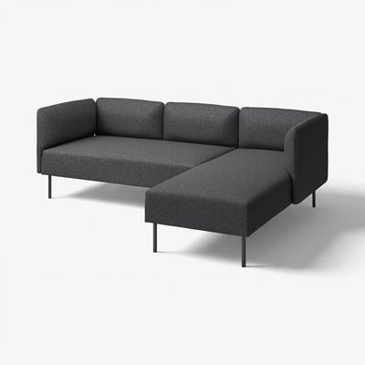 LILLEHEM Sofa 3 tempat duduk chaise longue