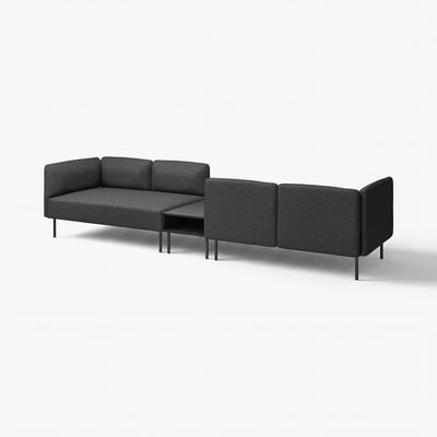 LILLEHEM Sofa bermodul 4 tempat duduk+meja