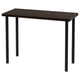 LINNMON / ADILS Meja, hitam coklat/hitam, 100x45 cm