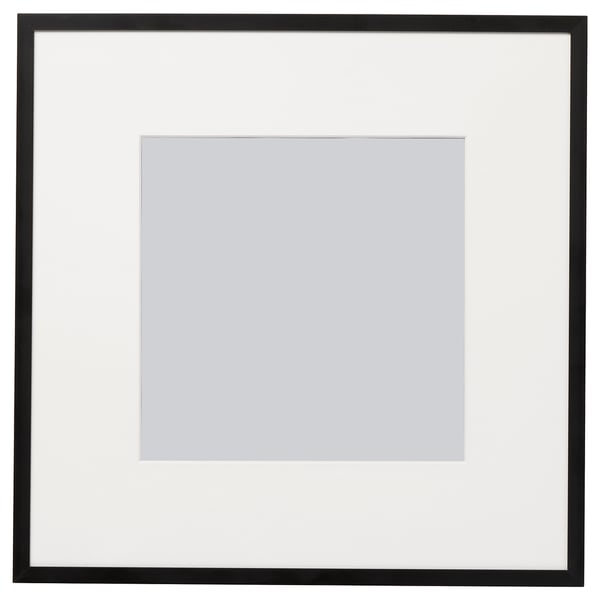 LOMVIKEN Bingkai, hitam, 32x32 cm