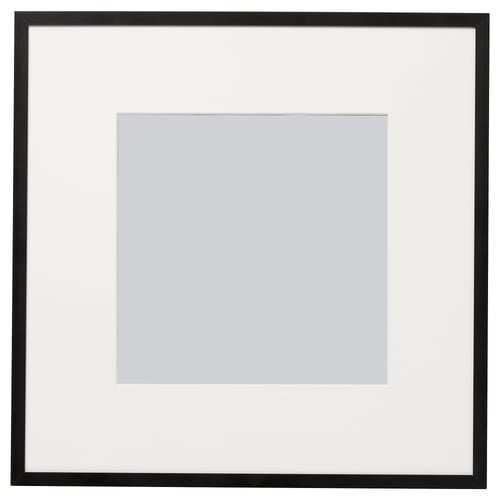 LOMVIKEN Bingkai, hitam, 32x32 cm