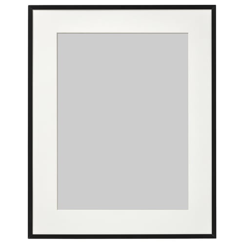 LOMVIKEN Bingkai, hitam, 40x50 cm