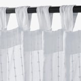 MATILDA Langsir nipis, 1 pasang, putih/dengan tab atas, 140x250 cm
